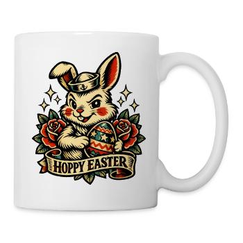 Jardin de Pâques Printemps Été Bunny Bunny - Mug blanc - blanc - Droite