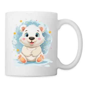 Polar bears in winter magic - Mug - white - Right