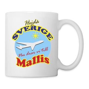 Mallis trip in sunshine by plane - Mug - white - Right