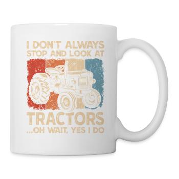 Tractor Farmer Farm Farming - Mug - white - Right