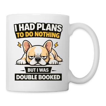 Doppelt gebuchter Bulldog-Nichts-Abschlag - Tasse - Weiß - Rechts