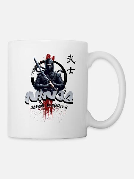 Ninja Japan Krieger - Tasse - Weiß