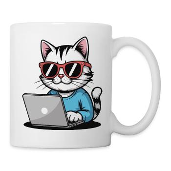 Cats_laptop - Mug blanc - blanc - Droite