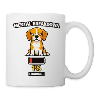 Mentaler Zusammenbruch Beagle Laden - Tasse - Weiß - Rechts