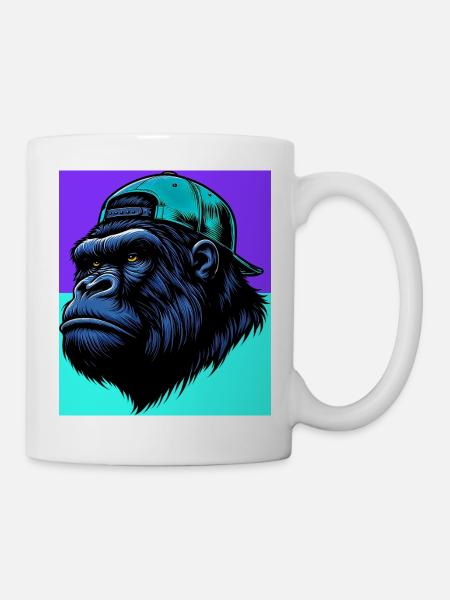 Gorilla - Tasse - Weiß