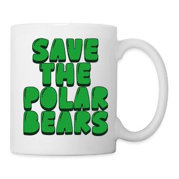 save the polar bears - Mug - white - Right