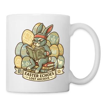 Archiviste du lapin de Pâques - Mug blanc - blanc - Droite