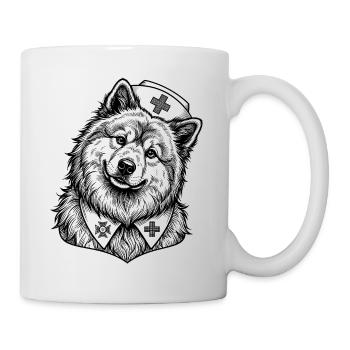 Eurasier | Nurse - Tasse - Weiß - Rechts