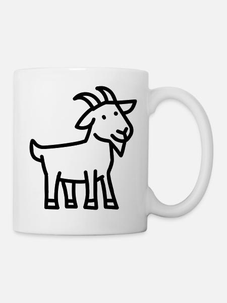 Ziege - Tasse - Weiß