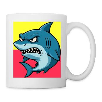 Hai - Tasse - Weiß - Rechts