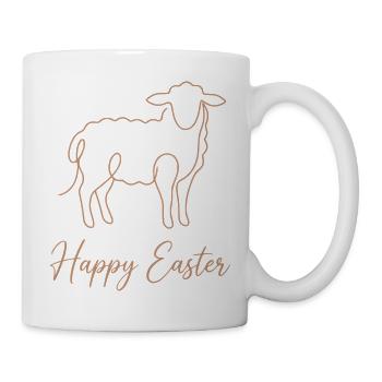 Happy Easter, Cute Lamb Spring Shirt, Hoodie, Bag - Tasse - Weiß - Rechts