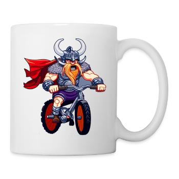 Viking à moto - Mug blanc - blanc - Droite