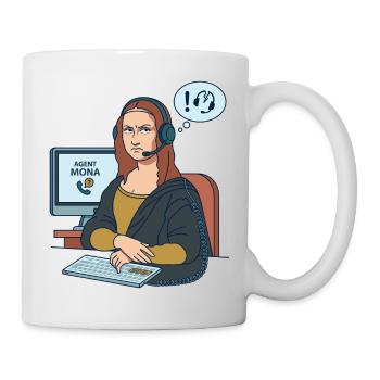 Mona Lisa Agent Humor Office Everyday - Mug - white - Right