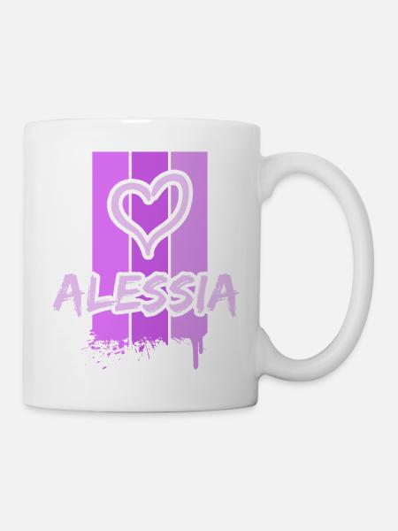 Geschenkidee Alessia - Tasse - Weiß