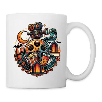 Vintage Cinema Horror Movie Design - Mug - white - Right