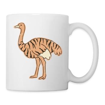 autriche range cartoon rayures Tigrée - Mug blanc - blanc - Droite