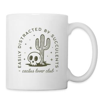 Cactus succulent amateur de plantes drôle - Mug blanc - blanc - Droite