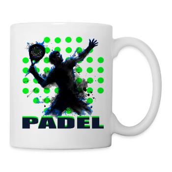 Padel - Tasse - Weiß - Rechts