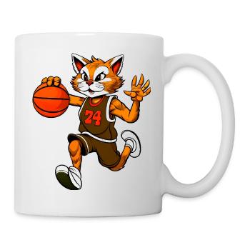 Basketball Cat - Mug blanc - blanc - Droite