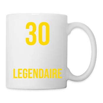 30 Ans et Déjà Légendaire — Anniversaire - Mug blanc - blanc - Droite