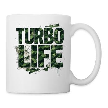 Turbo Life Camouflage Lettering Army Style - Mug - white - Right