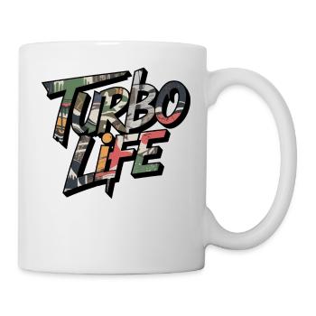 Turbo Life Camo Motiv für JDM Fans Männer Jungs - Tasse - Weiß - Rechts