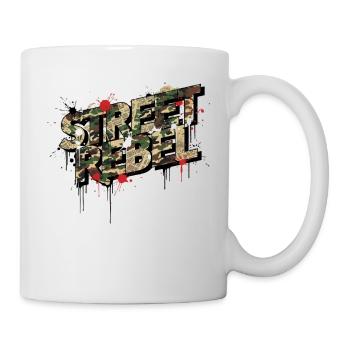 Street Rebel Camouflage Graffiti Statement - Tasse - Weiß - Rechts