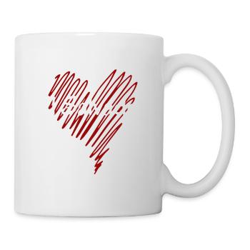J’aime Le Salvador, j’aime Le Salvador, je c’est le cœur du Salvador - Mug blanc - blanc - Droite
