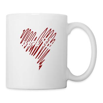 I love Costa Rica, heart of Costa Rica - Mug - white - Right