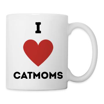 I Love Catmoms - Tasse - Weiß - Rechts