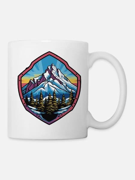 Berge - Tasse - Weiß
