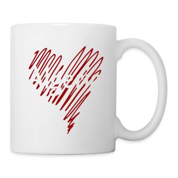 J’aime l’Algérie, c’est le cœur de l’Algérie - Mug blanc - blanc - Droite