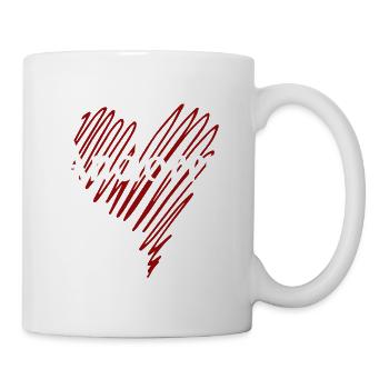 Ich liebe Andorra, das Herz von Andorra. - Tasse - Weiß - Rechts