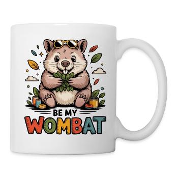 Süßer Wombat Love - Tasse - Weiß - Rechts