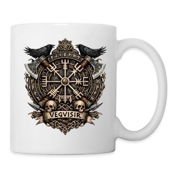 Vegvisir Nordischer Kompass - Tasse - Weiß - Rechts