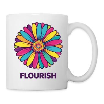 Fleurs Fleur Colorflower - Mug blanc - blanc - Droite