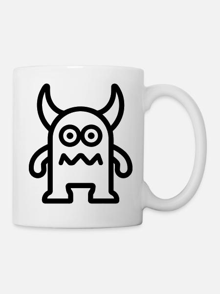 Ungeheuer - Tasse - Weiß