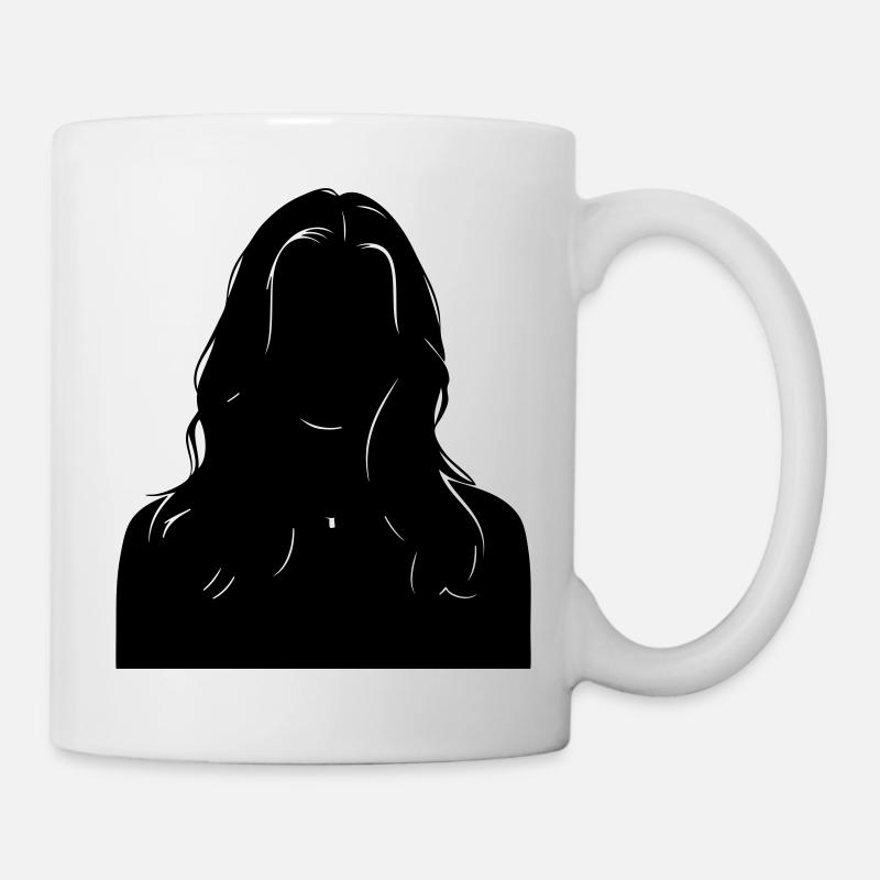 Sillouhette woman - Mug - white