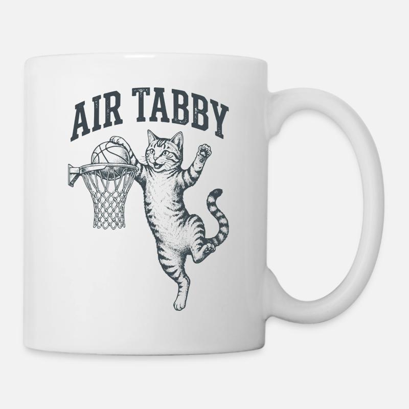 Chat Tigré Aérien Dunk - Mug blanc - blanc