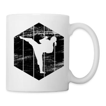 Karateka Mädchen - Tasse - Weiß - Rechts