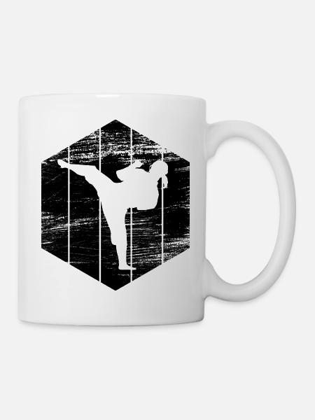 Karateka Mädchen - Tasse - Weiß