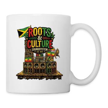 Roots And Reggae Culture - Tasse - Weiß - Rechts