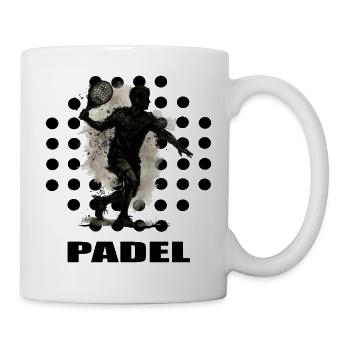 Padel - Tasse - Weiß - Rechts