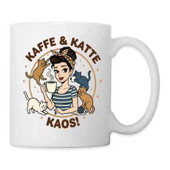 Kaffe & Katte Kaos Circle - Mug - white - Right