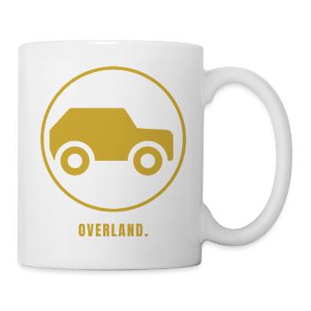 Minimalist Overland Gold Design – Gift for Offroad - Tasse - Weiß - Rechts