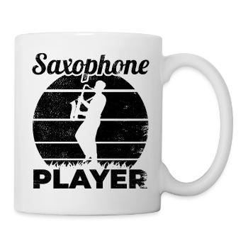 Saxophonist - Tasse - Weiß - Rechts