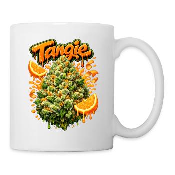 Tangie Orange Graffiti Print - Mug blanc - blanc - Droite