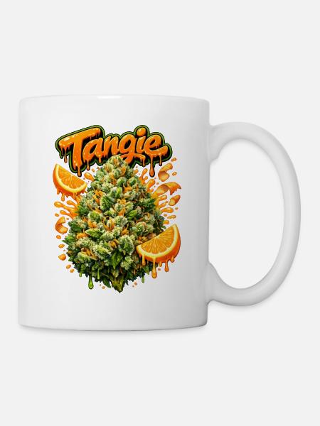 Tangie Orange Graffiti-Druck - Tasse - Weiß