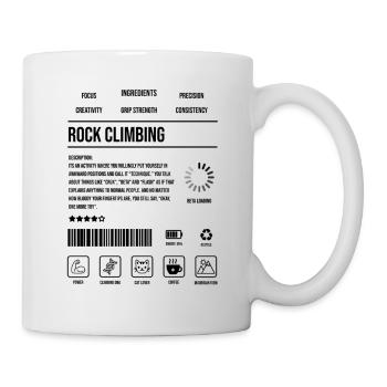 Description de l’escalade sur roche Icône de force - Mug blanc - blanc - Droite