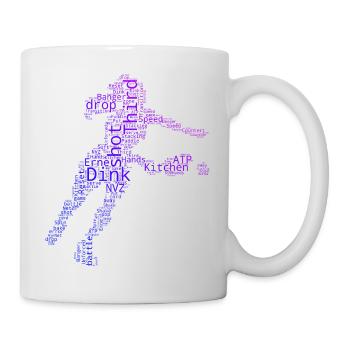Pickleball scene Design für Pickleball Athlet Fans - Tasse - Weiß - Rechts